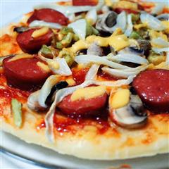 超简单美味微波炉披萨