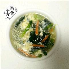 菠菜鸡蛋虾米汤