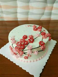 新春红梅蛋糕
