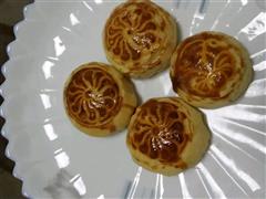 自制玫瑰花生酥饼