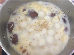 冰糖枸杞桂花酒酿丸子