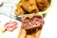 淡奶油紫薯肉松小面包