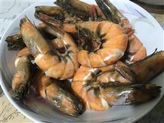 白煮虾