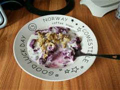 简单快手早餐-紫薯酸奶蛋糕