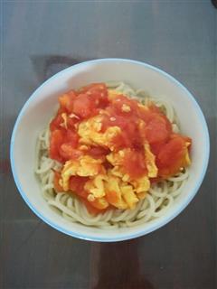 西红柿打卤鸡蛋面