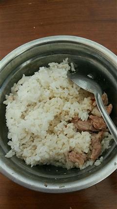 白米饭和蒸瘦肉